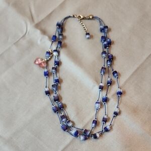 Blue Beaded Necklace